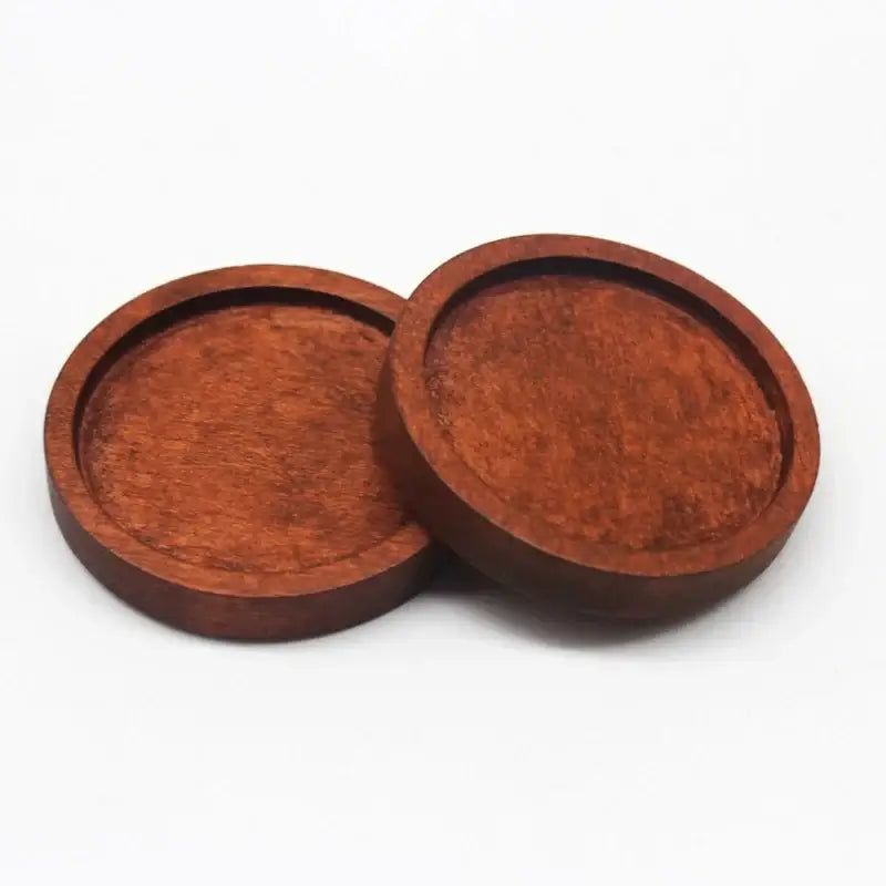 Regelin 10pcs Wood Cabochon Base 12-30mm Pendants for DIY Jewelry Crafting