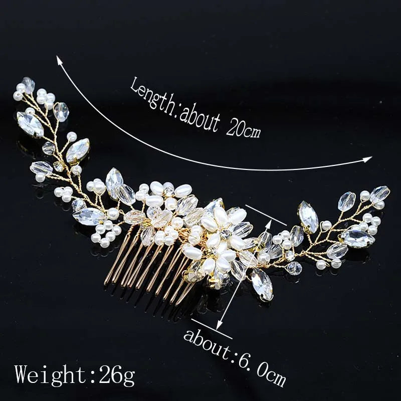 Bridal Bliss Crystal Pearl Hair Combs - Top-Rated Wedding Accessories for Stunning Hairstyles