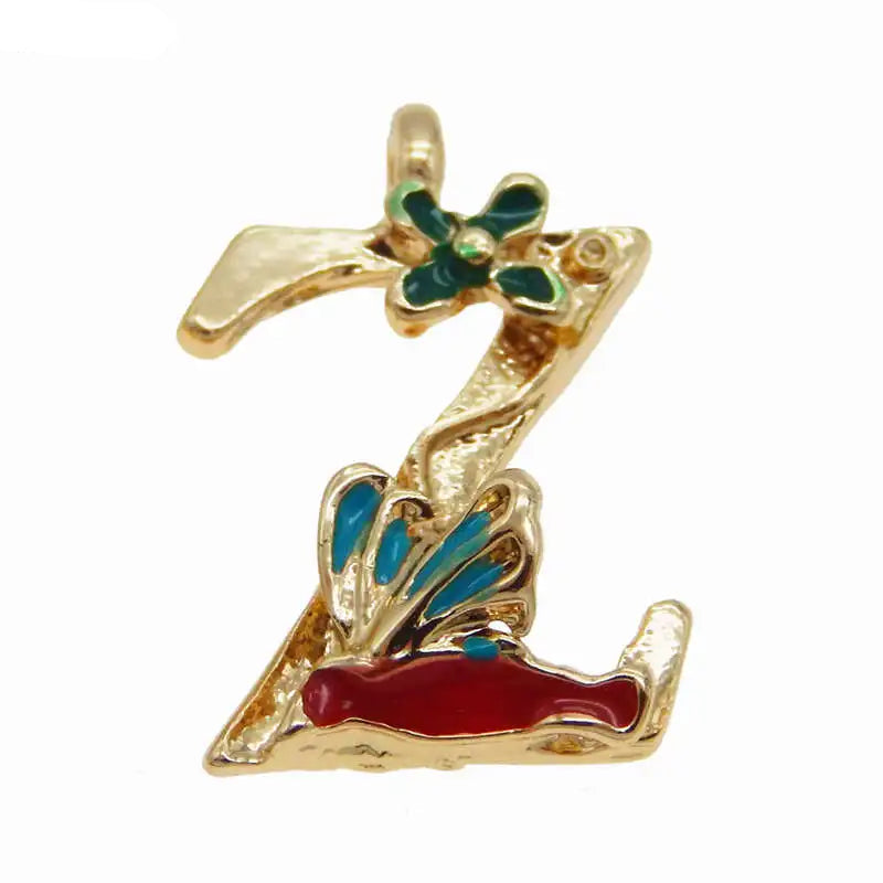 GraceAngie Gold Alphabet Letter Charms Set for DIY Jewelry and Home Decor