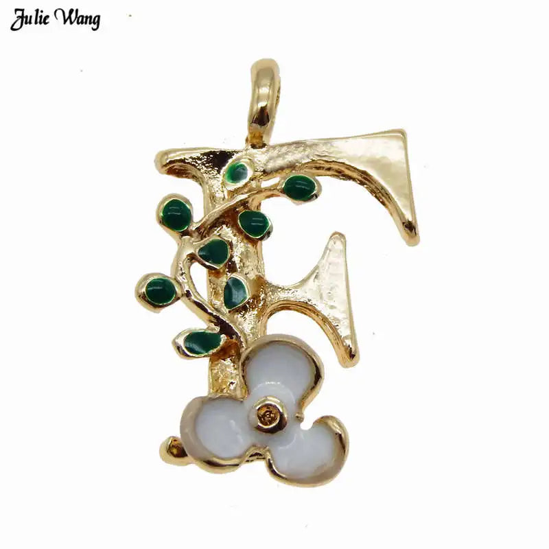 GraceAngie Gold Alphabet Letter Charms Set for DIY Jewelry and Home Decor