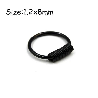 Unisex Surgical Steel Hoop and Stud Piercing Ring for Ear, Nose, and Lip