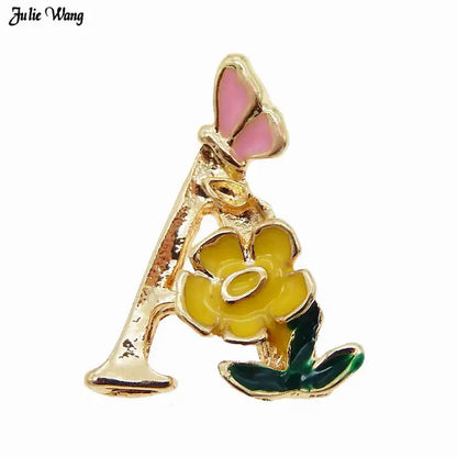 GraceAngie Gold Alphabet Letter Charms Set for DIY Jewelry and Home Decor