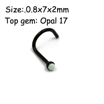 Unisex Surgical Steel Hoop and Stud Piercing Ring for Ear, Nose, and Lip