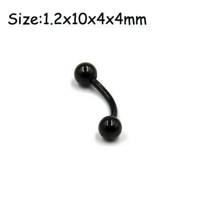 Unisex Surgical Steel Hoop and Stud Piercing Ring for Ear, Nose, and Lip