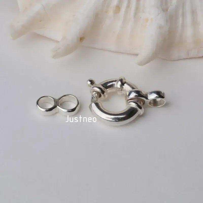 10mm Sterling Silver Necklace Clasp for Jewelry Making