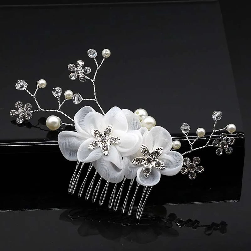 Bridal Bliss Crystal Pearl Hair Combs - Top-Rated Wedding Accessories for Stunning Hairstyles 080