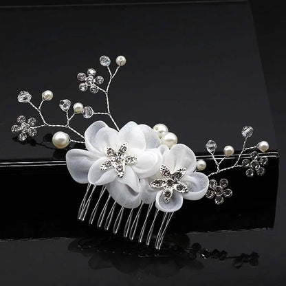 Bridal Bliss Crystal Pearl Hair Combs - Top-Rated Wedding Accessories for Stunning Hairstyles 080