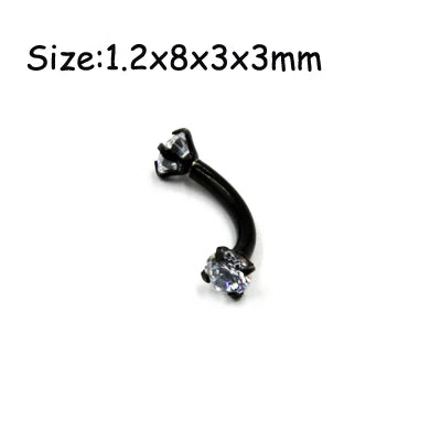 Unisex Surgical Steel Hoop and Stud Piercing Ring for Ear, Nose, and Lip
