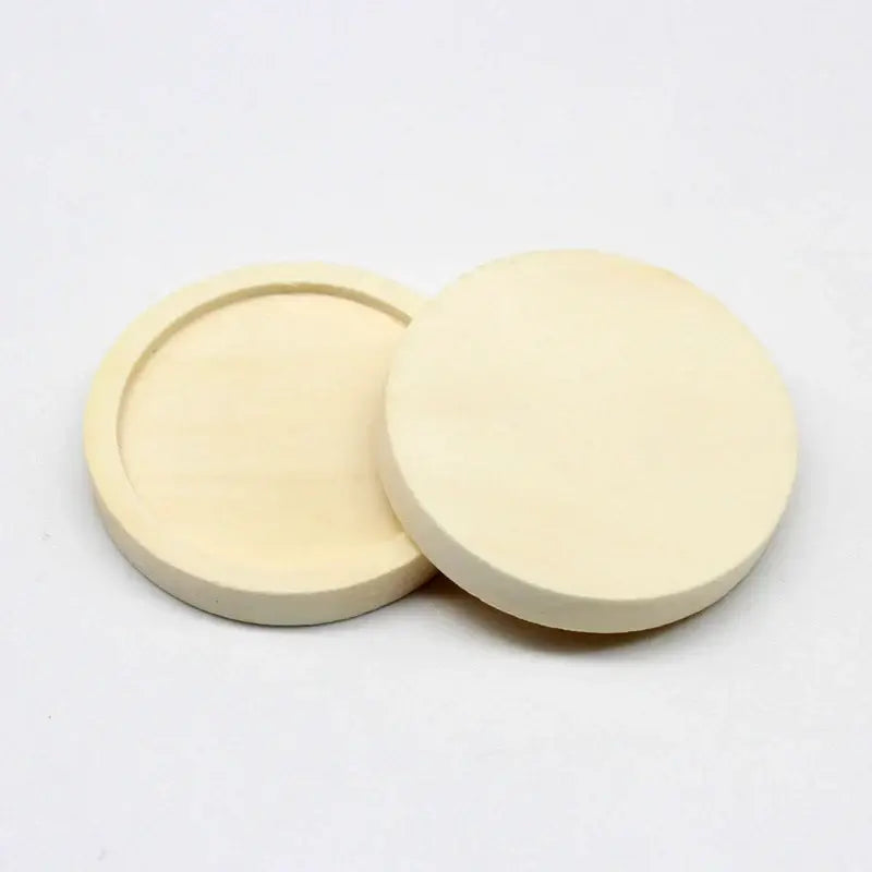 Regelin 10pcs Wood Cabochon Base 12-30mm Pendants for DIY Jewelry Crafting