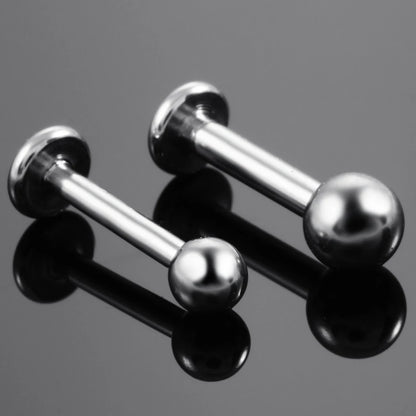 G23 Titanium Labret Stud Lip Monore Rings for Tragus and Helix Piercings Stylish Girls Earring Jewelry 16g and 14g
