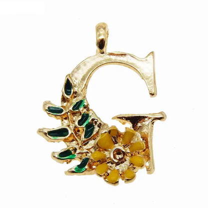 GraceAngie Gold Alphabet Letter Charms Set for DIY Jewelry and Home Decor