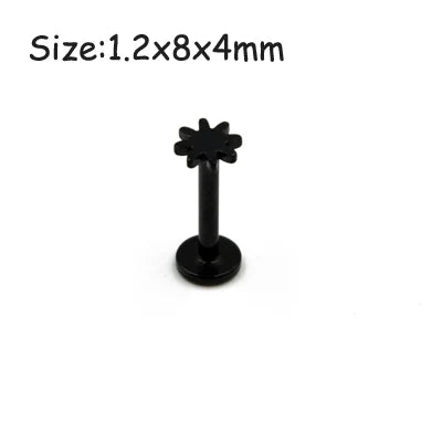 Unisex Surgical Steel Hoop and Stud Piercing Ring for Ear, Nose, and Lip