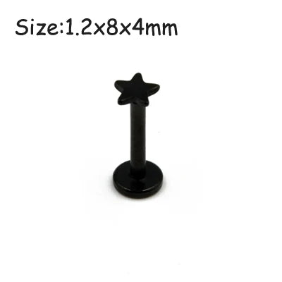 Unisex Surgical Steel Hoop and Stud Piercing Ring for Ear, Nose, and Lip