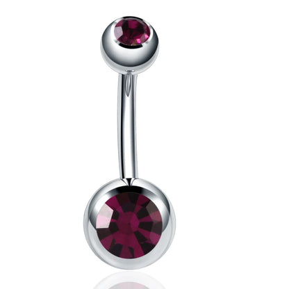 Gothic Crystal Stainless Steel Belly Button Ring for Women