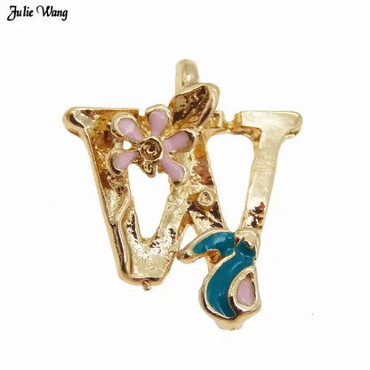 GraceAngie Gold Alphabet Letter Charms Set for DIY Jewelry and Home Decor