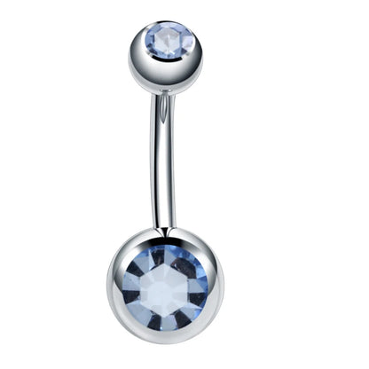 Gothic Crystal Stainless Steel Belly Button Ring for Women