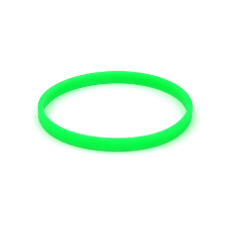 Glow In The Dark Unisex Silicone Fitness Bracelets Set - 5 Colorful Wristbands for Men, Women, and Kids