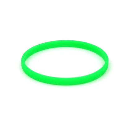 Glow In The Dark Unisex Silicone Fitness Bracelets Set - 5 Colorful Wristbands for Men, Women, and Kids