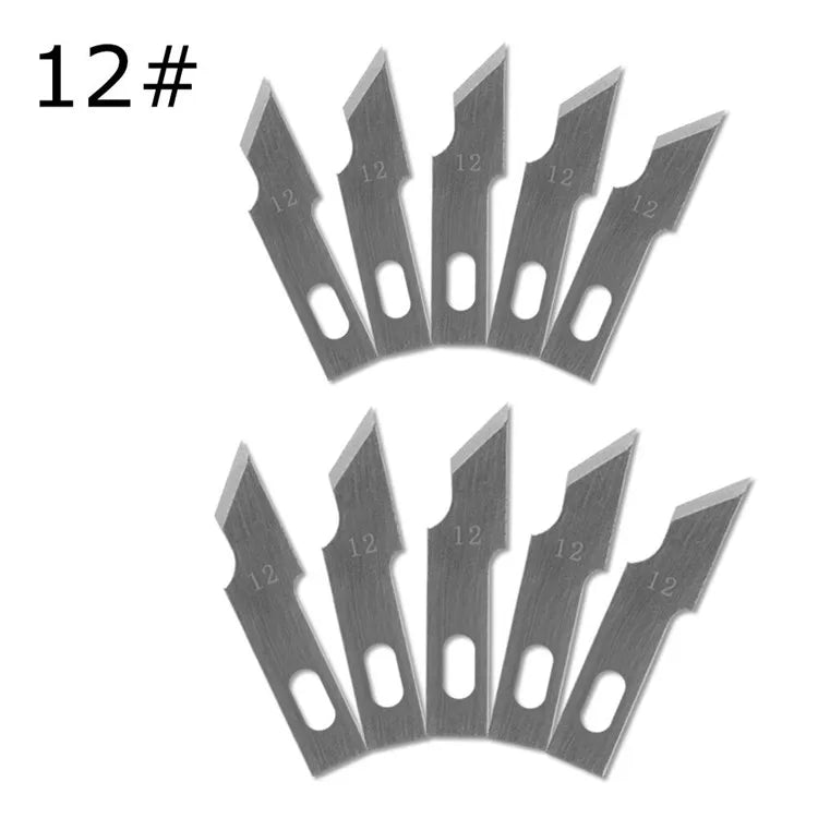 10 Pcs Premium Multifunction Knife Blades - Top-Rated Scalpel for Precision Repairs 12