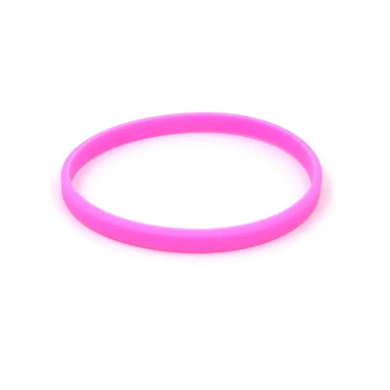 Glow In The Dark Unisex Silicone Fitness Bracelets Set - 5 Colorful Wristbands for Men, Women, and Kids