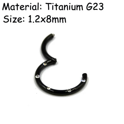 Unisex Surgical Steel Hoop and Stud Piercing Ring for Ear, Nose, and Lip