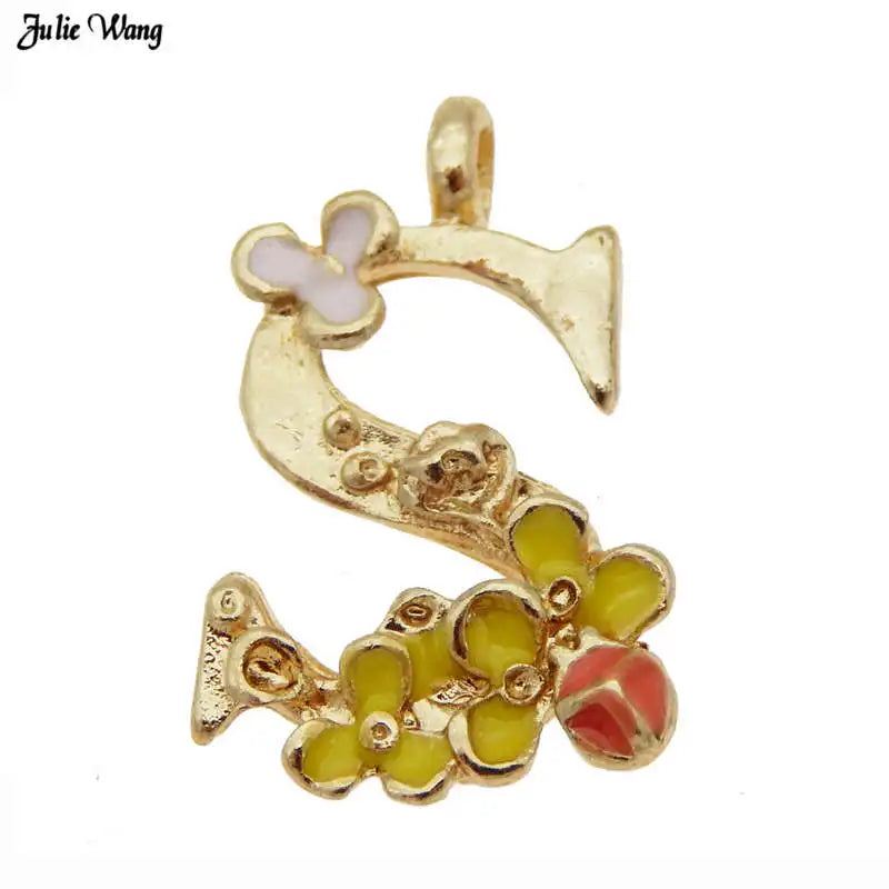 GraceAngie Gold Alphabet Letter Charms Set for DIY Jewelry and Home Decor