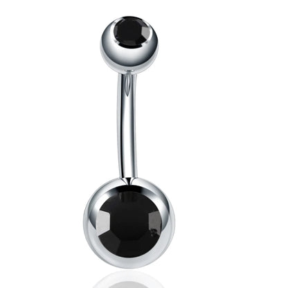 Gothic Crystal Stainless Steel Belly Button Ring for Women