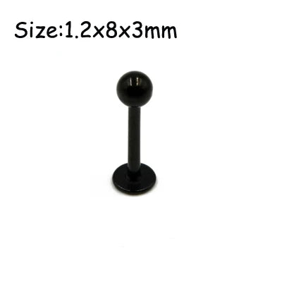 Unisex Surgical Steel Hoop and Stud Piercing Ring for Ear, Nose, and Lip
