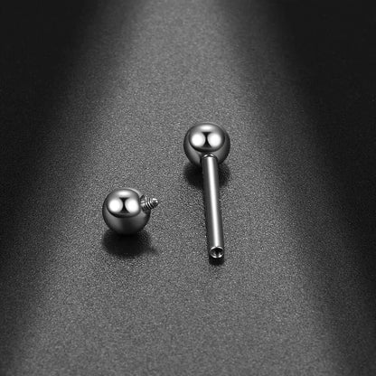 1PC G23 Titanium Helix Stud Rings Tragus Barbell Jewelry Silver Color