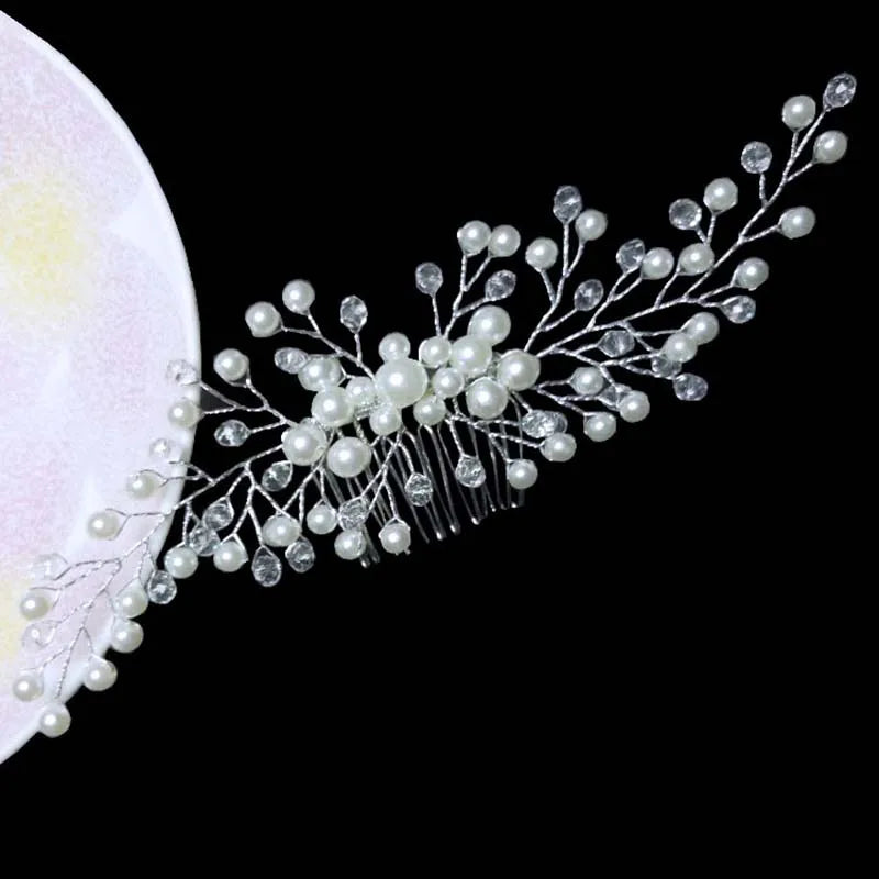 Bridal Bliss Crystal Pearl Hair Combs - Top-Rated Wedding Accessories for Stunning Hairstyles 203