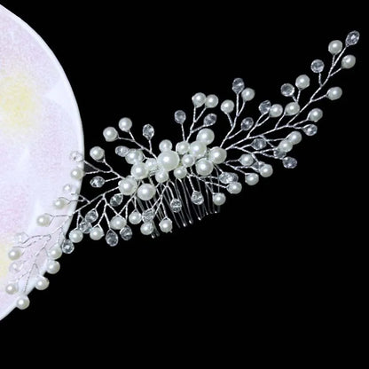 Bridal Bliss Crystal Pearl Hair Combs - Top-Rated Wedding Accessories for Stunning Hairstyles 203