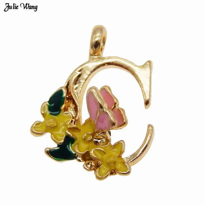 GraceAngie Gold Alphabet Letter Charms Set for DIY Jewelry and Home Decor