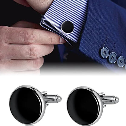 Elegant 10 Piece Mens Cufflinks Set for Weddings and Formal Events