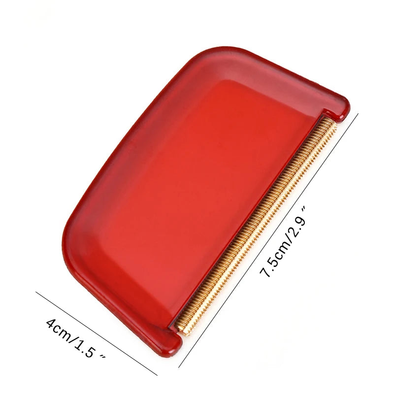 Mini Portable Lint Remover Brush Clothes Shaver Tool for Fabrics Red