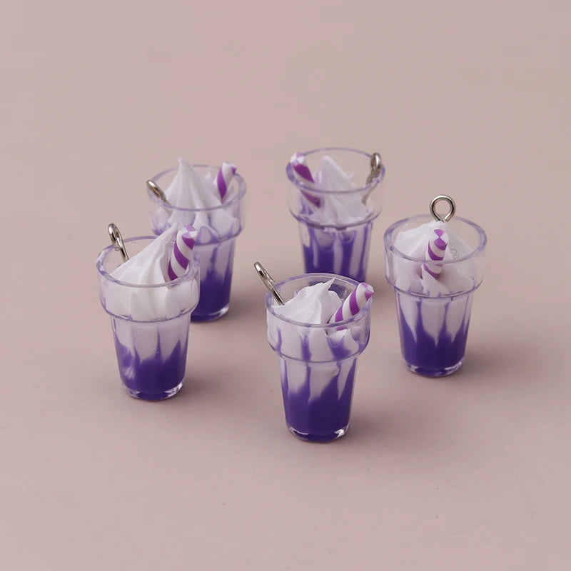 Charming 3D Resin Ice Cream Pendants for DIY Jewelry Creations