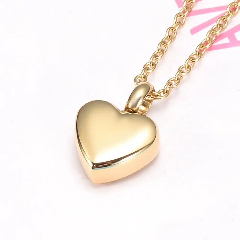 Heart Shaped Memorial Urns Necklace for Ashes in Four Colors