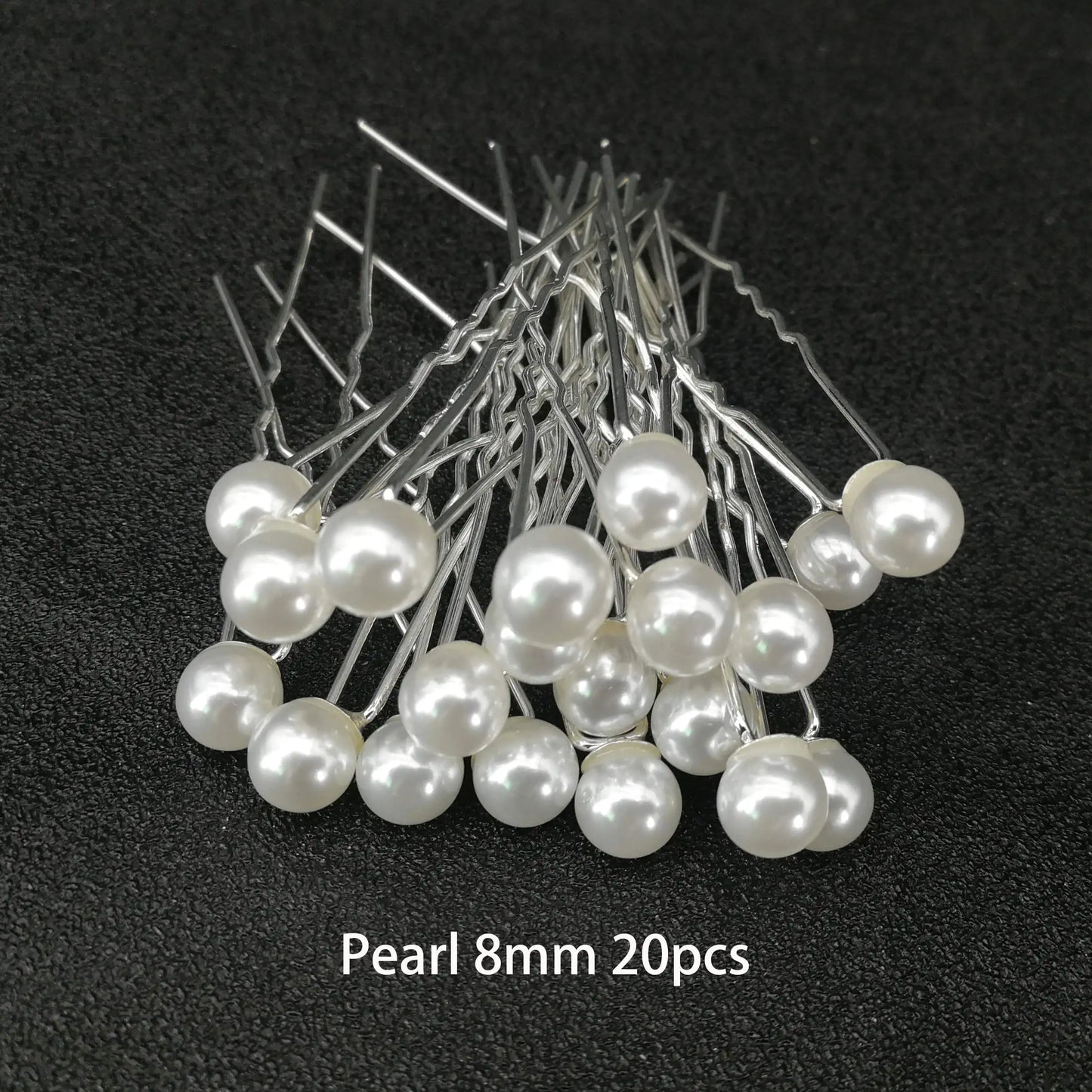 Elegant Pearl Bridal Hair Pin U-Shaped Barrette Clip for Wedding and Party Styles
