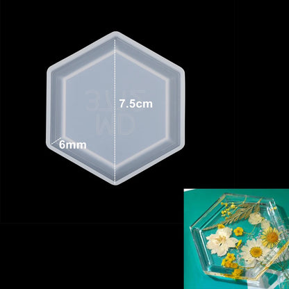 Heart Shape Silicone Jewelry Casting Mold for DIY Crafting and Accessories