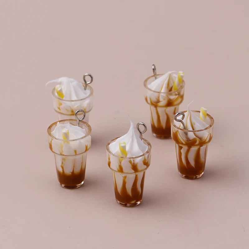 Charming 3D Resin Ice Cream Pendants for DIY Jewelry Creations