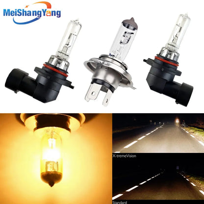 100W Super Bright Halogen Car Headlight Bulbs H1 H3 H4 H7 H8 H11 9005 9006 12V 4300K Clear Fog Driving Lamps
