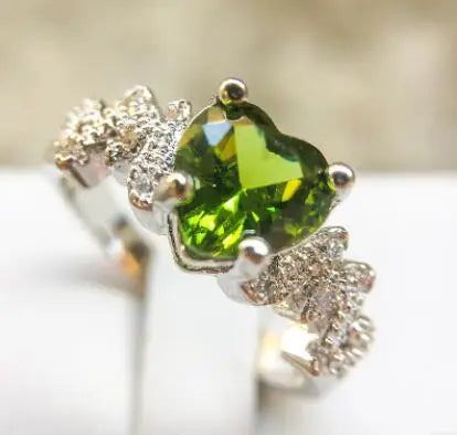 Elegant Two-Tone 925 Silver Love Heart Ring for Women - Perfect Wedding Jewelry Gift for Her