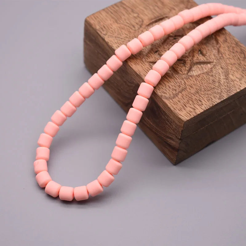 Vibrant Polymer Clay Tube Spacer Beads for DIY Jewelry and Bracelets