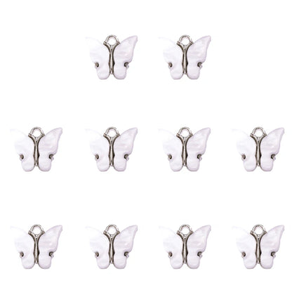 Vibrant Butterfly Resin Charms Set for DIY Women's Dangle Earrings Jewelry Making
