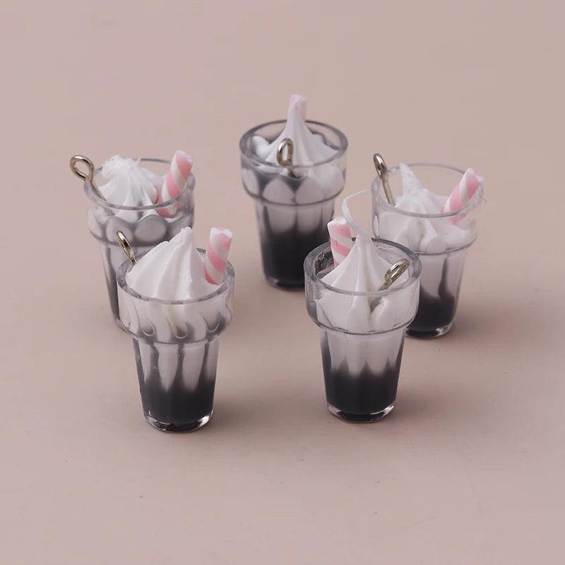 Charming 3D Resin Ice Cream Pendants for DIY Jewelry Creations