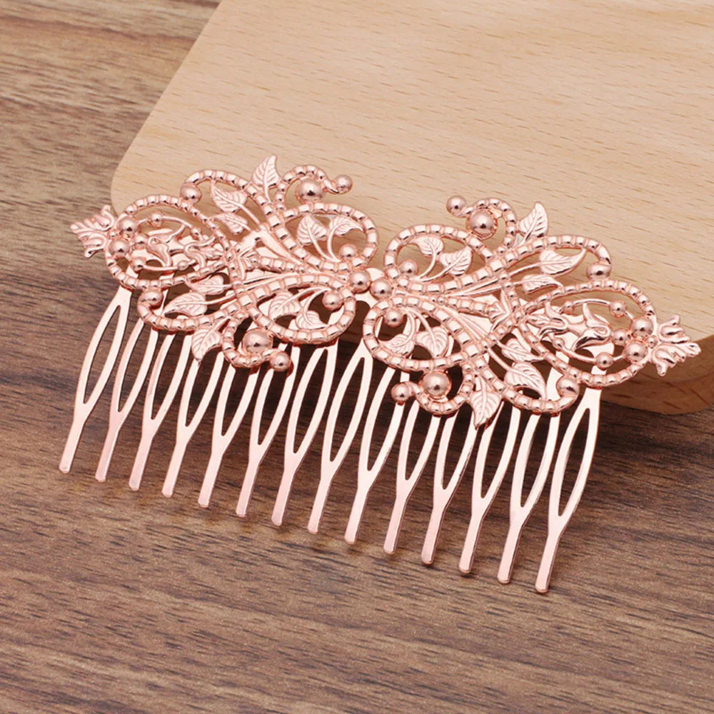 REGELIN Vintage 14 Teeth Flower Motif Hair Comb - Top-Rated Hair Jewelry for Women