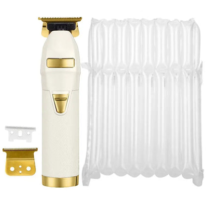 Zero Gaped Professional Titanium Alloy Hair Clipper Rechargeable Barber Trimmer for Men Fast Charging Wet and Dry Haircuts