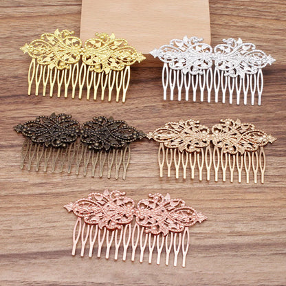 REGELIN Vintage 14 Teeth Flower Motif Hair Comb - Top-Rated Hair Jewelry for Women