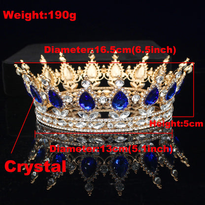 Elegant Crystal Tiara Crown Rhinestone Diadem for Weddings and Pageants