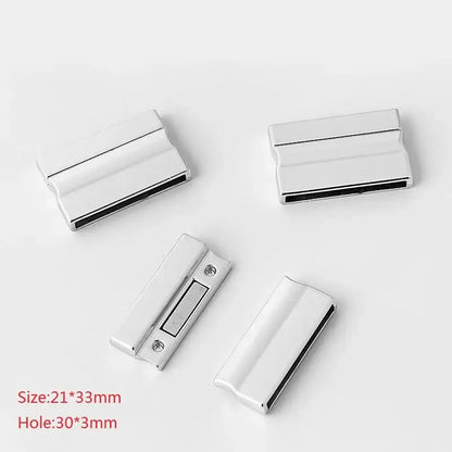 3 Sets Alloy Flat Magnetic Clasp Connectors for DIY Jewelry Making Style 11
