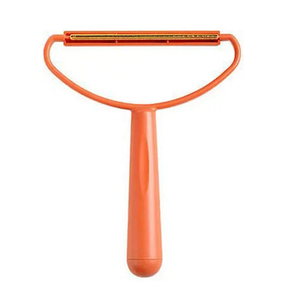 Portable Lint Remover Manual Lint Roller Clothes Brush Tools Plastic orange